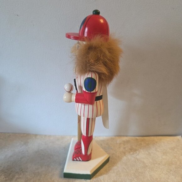 Village Sluggers 9.5" Baseball Player Nutcracker Wooden 2000 AS IS - Picture 5 of 9